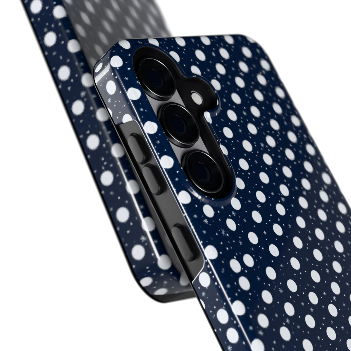 Sneeuwnacht Stippen hoesje voor Galaxy S25, close-up