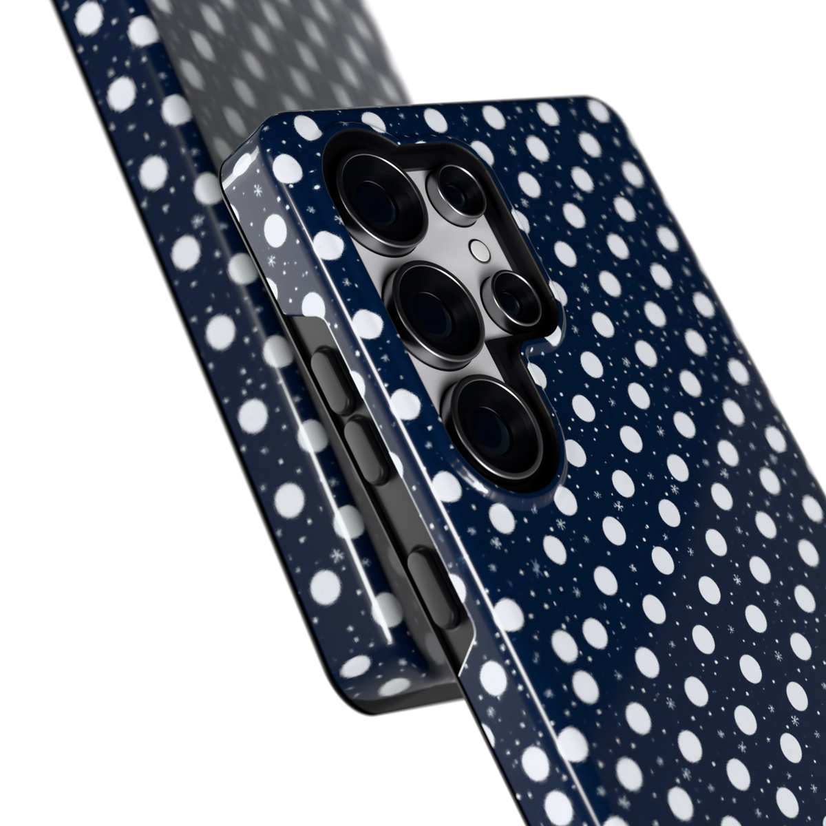 Sneeuwnacht Stippen hoesje voor Galaxy S25 Ultra, close-up