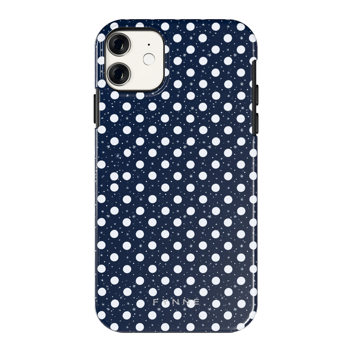 Sneeuwnacht Stippen hoesje voor iPhone 11, achterkant