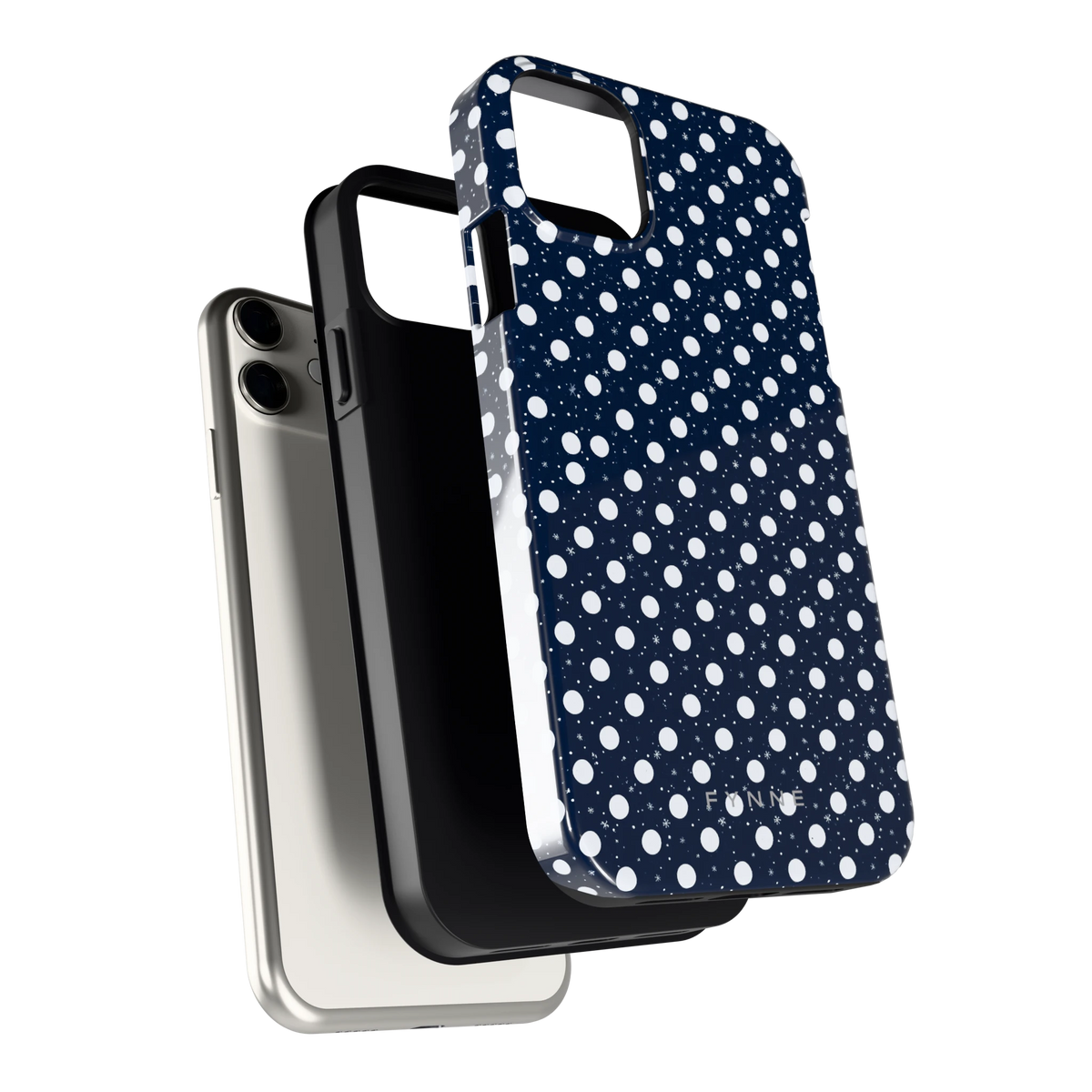 Sneeuwnacht Stippen hoesje voor iPhone 11, los van de telefoon