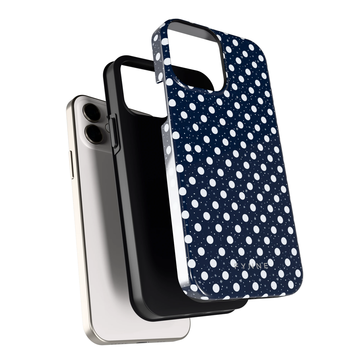 Sneeuwnacht Stippen hoesje voor iPhone 12, los van de telefoon