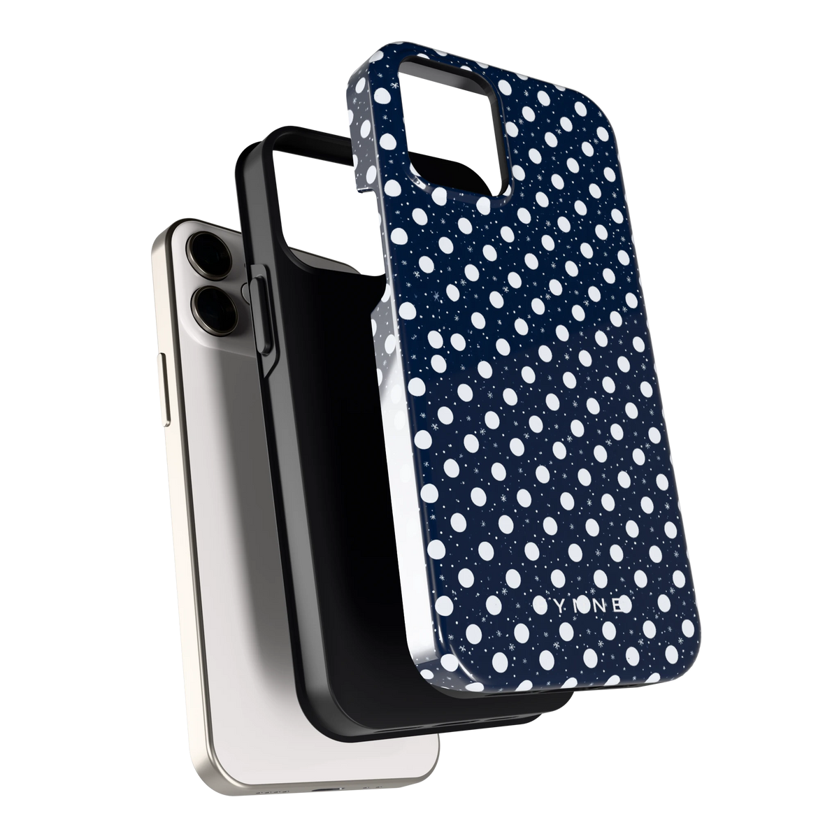 Sneeuwnacht Stippen hoesje voor iPhone 12 mini, los van de telefoon