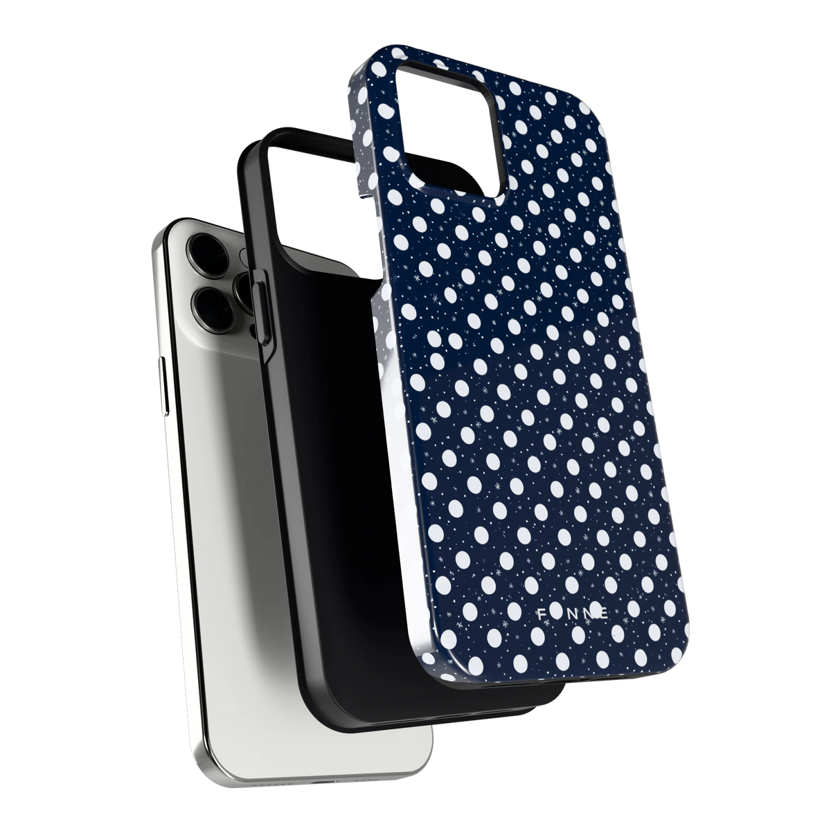 Sneeuwnacht Stippen hoesje voor iPhone 12 Pro Max, los van de telefoon