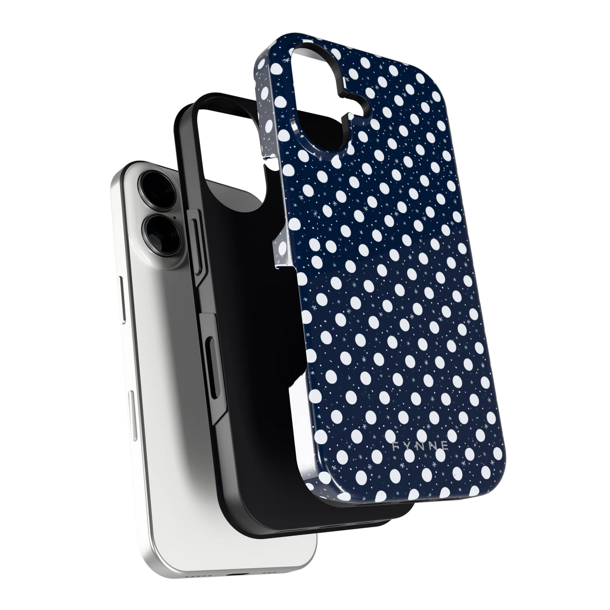 Sneeuwnacht Stippen hoesje voor iPhone 16, los van de telefoon