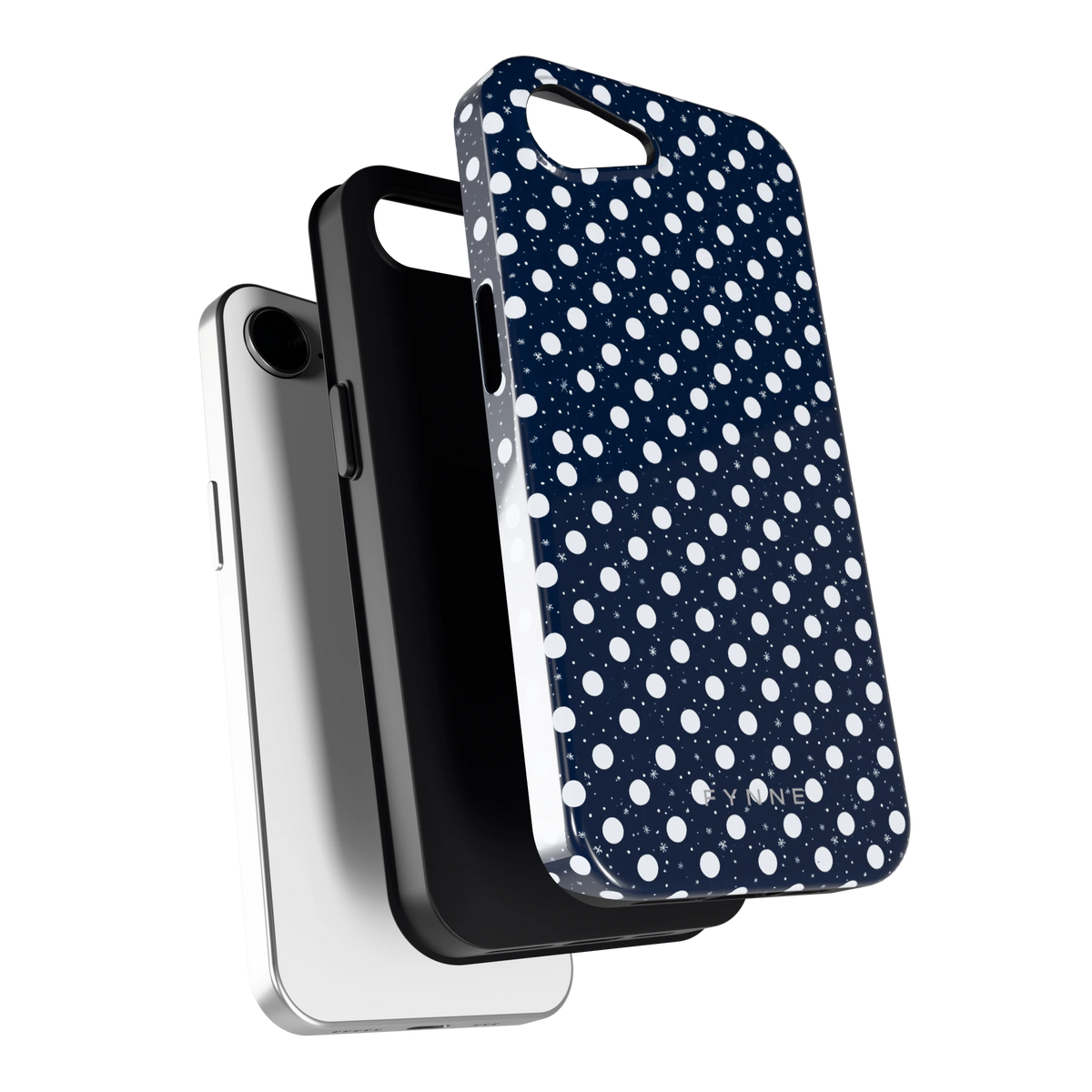 Sneeuwnacht Stippen hoesje voor iPhone 16e, los van de telefoon