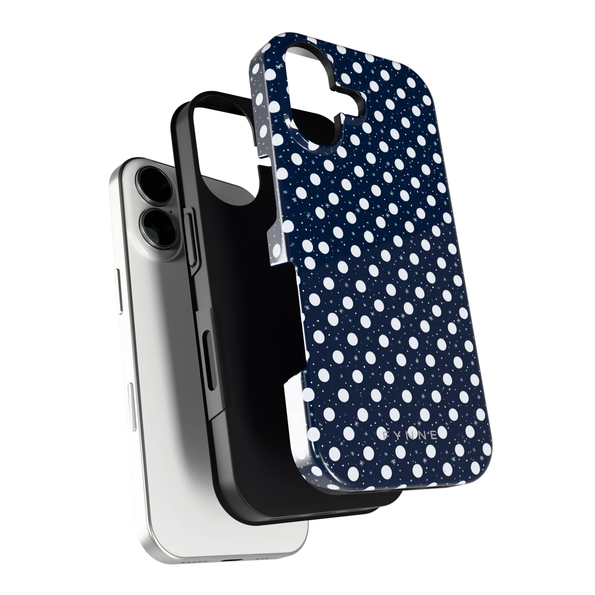 Sneeuwnacht Stippen hoesje voor iPhone 17, los van de telefoon