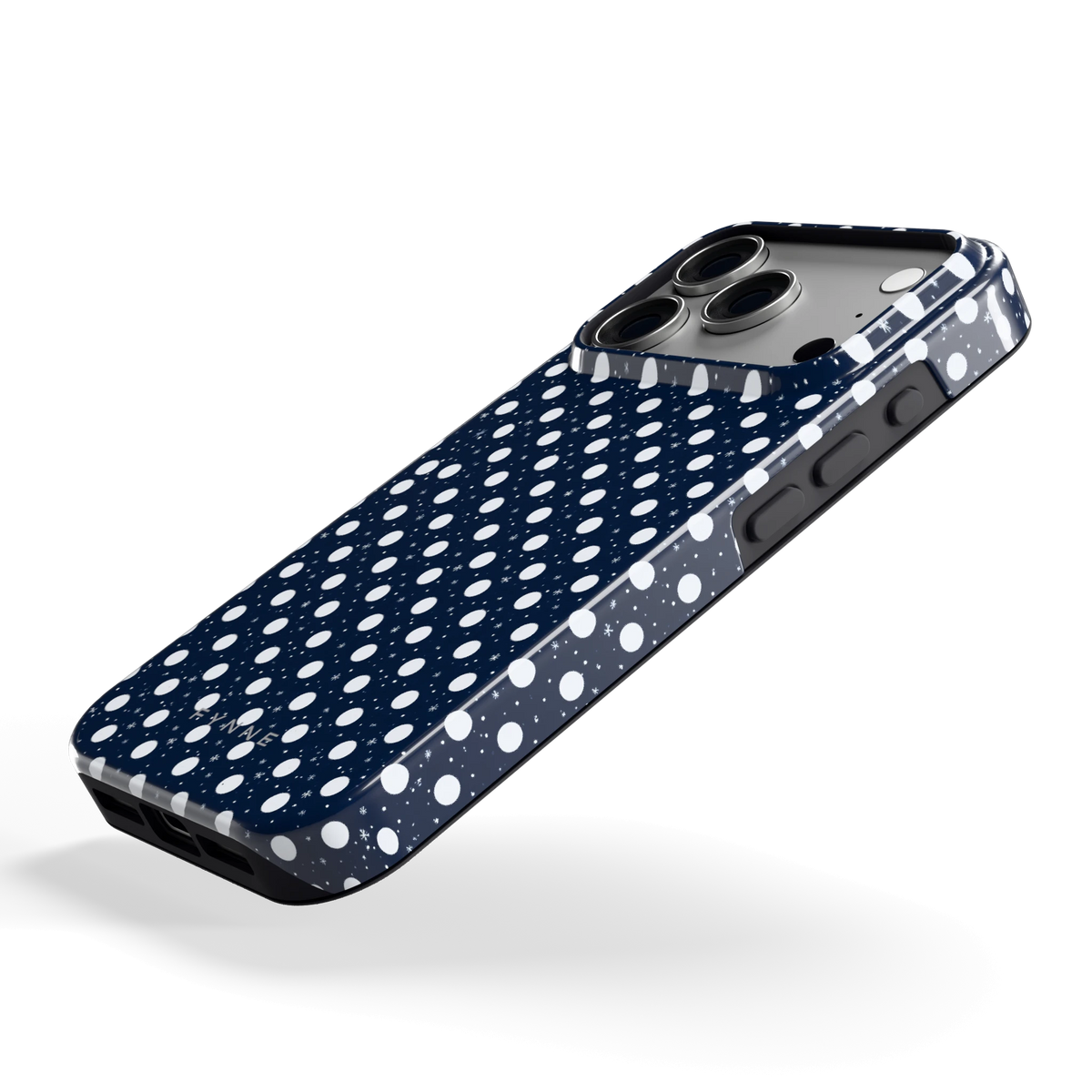 Sneeuwnacht Stippen hoesje voor iPhone 18 Pro, schuin