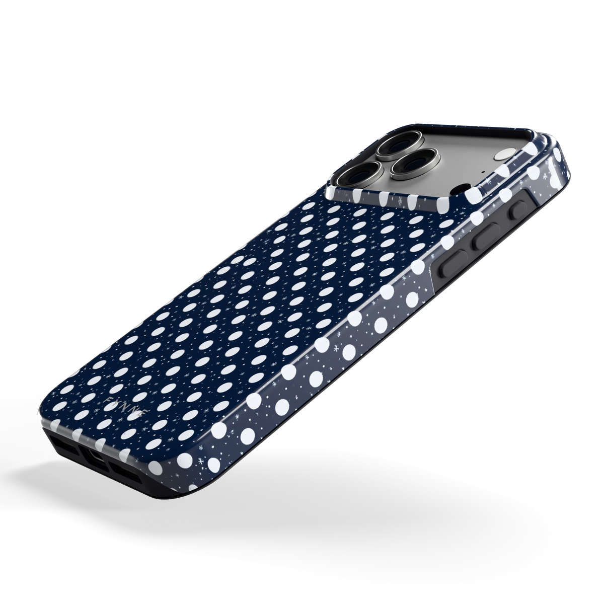 Sneeuwnacht Stippen hoesje voor iPhone 18 Pro Max, schuin