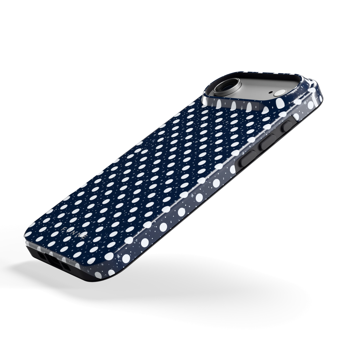 Sneeuwnacht Stippen hoesje voor iPhone Air, schuin