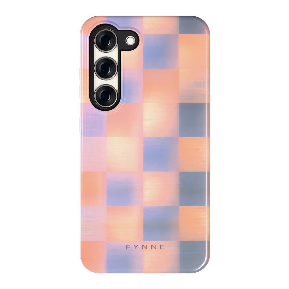 Zachte Gloed Blokken hoesje voor Galaxy S23, achterkant