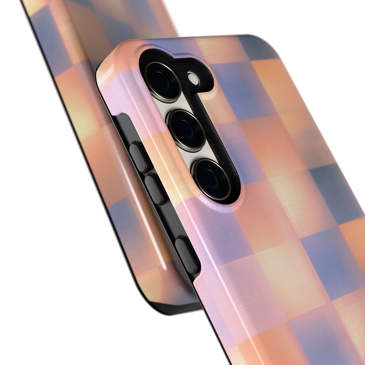 Zachte Gloed Blokken hoesje voor Galaxy S23, close-up