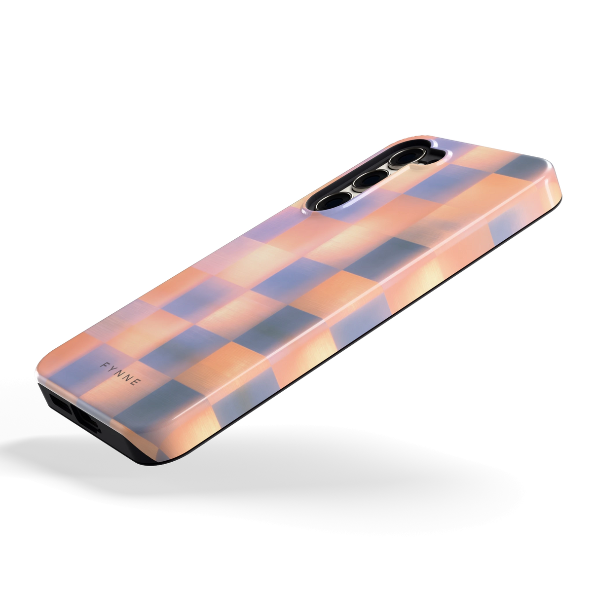 Zachte Gloed Blokken hoesje voor Galaxy S23+, schuin