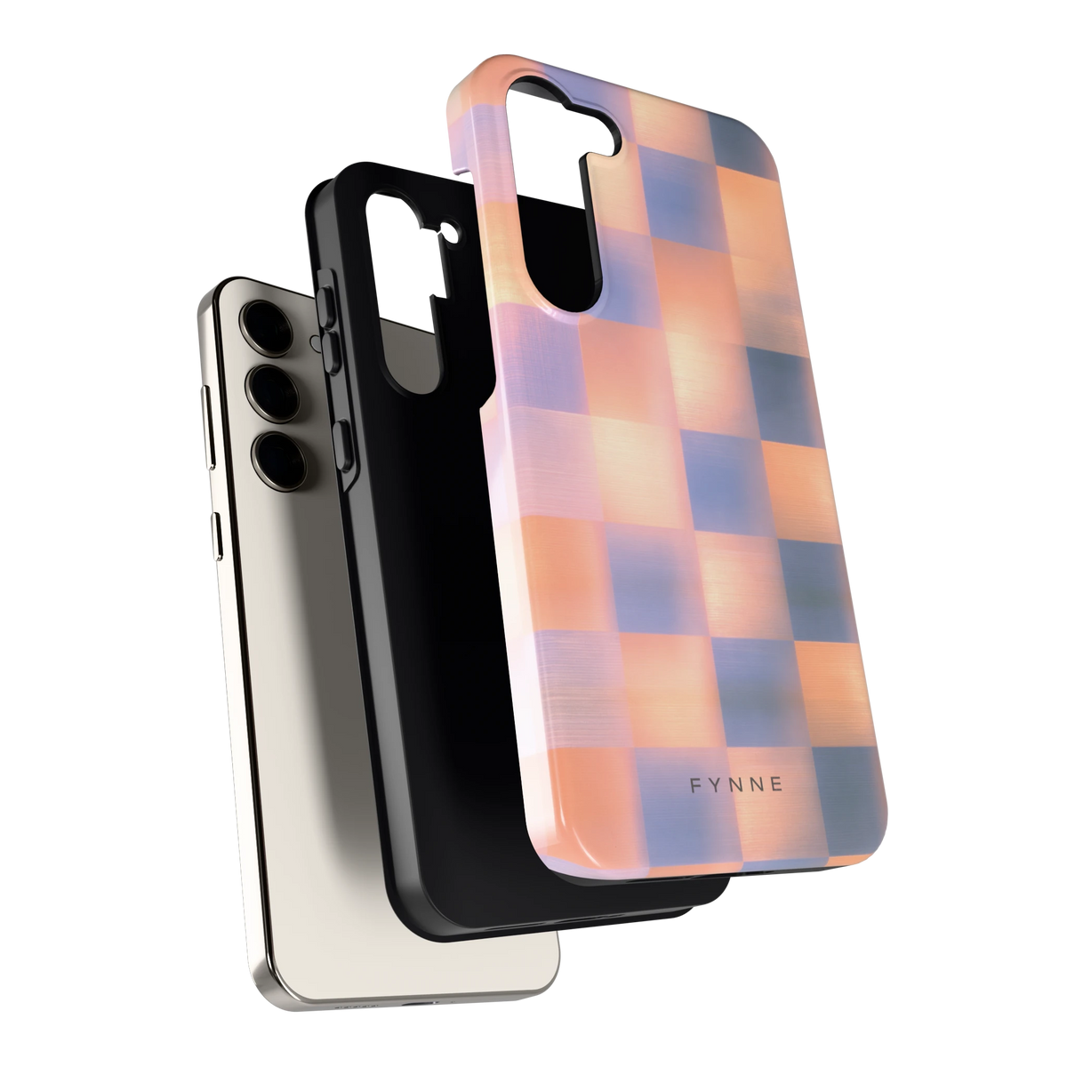 Zachte Gloed Blokken hoesje voor Galaxy S23+, los van de telefoon