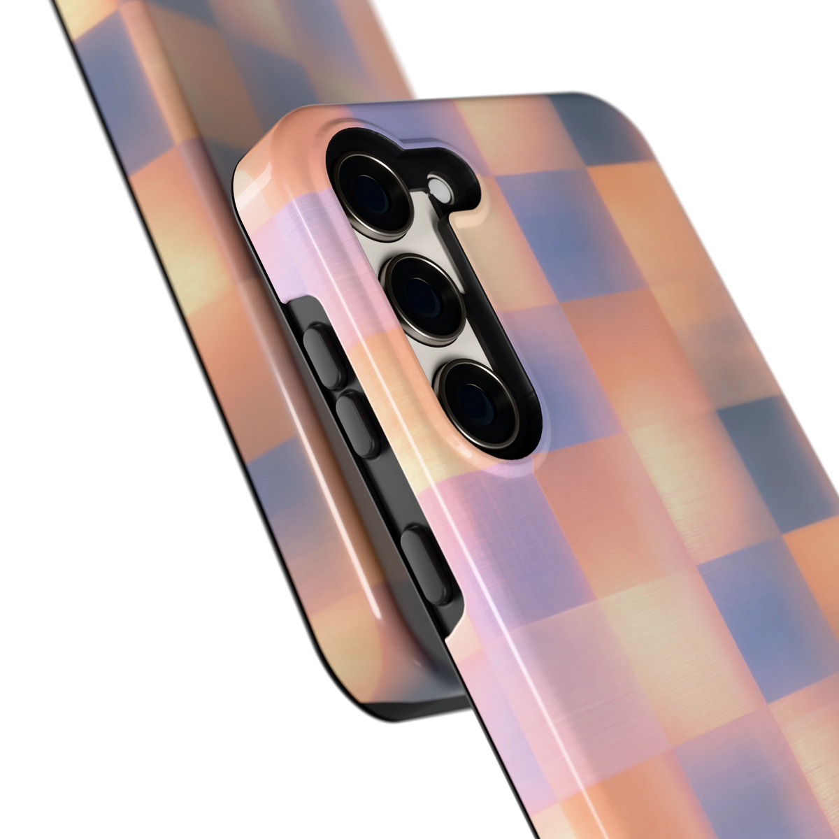 Zachte Gloed Blokken hoesje voor Galaxy S23+, close-up
