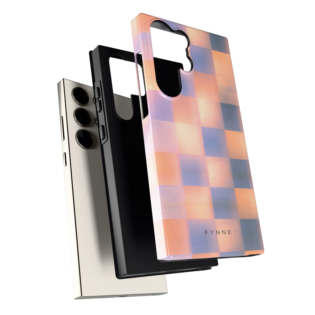 Zachte Gloed Blokken hoesje voor Galaxy S23 Ultra, los van de telefoon