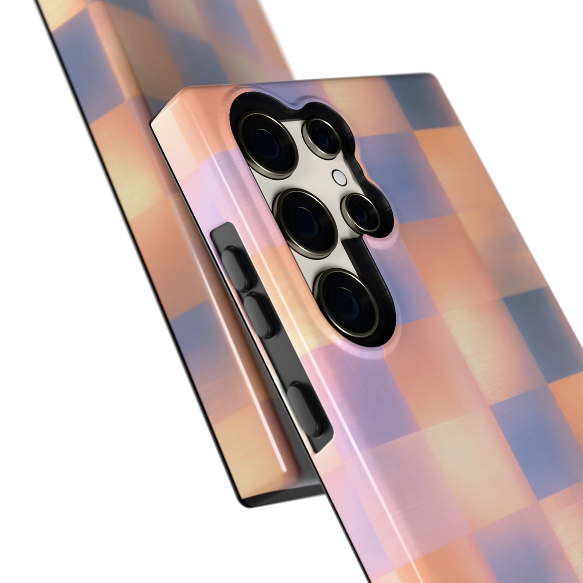 Zachte Gloed Blokken hoesje voor Galaxy S23 Ultra, close-up
