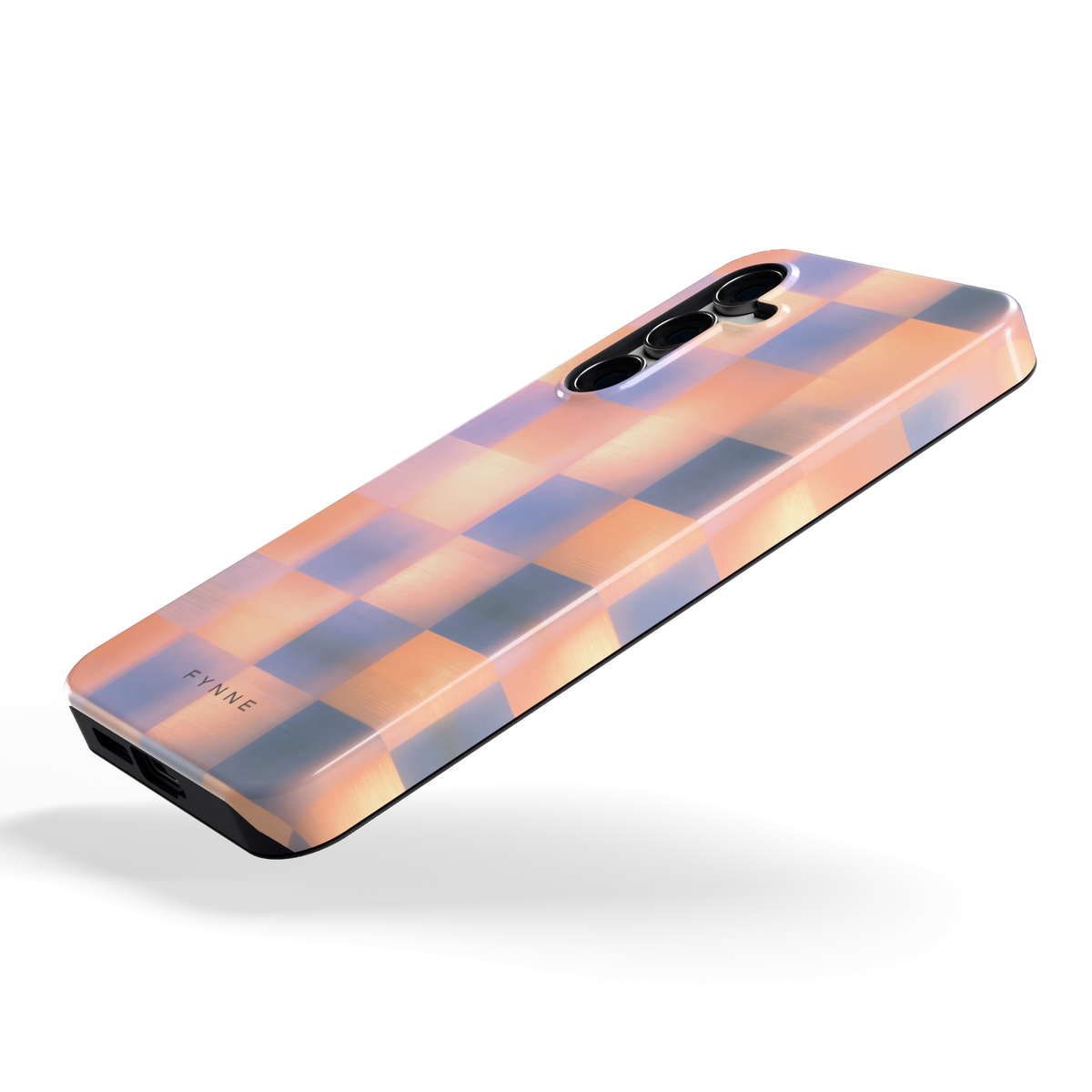 Zachte Gloed Blokken hoesje voor Galaxy S24 FE, schuin