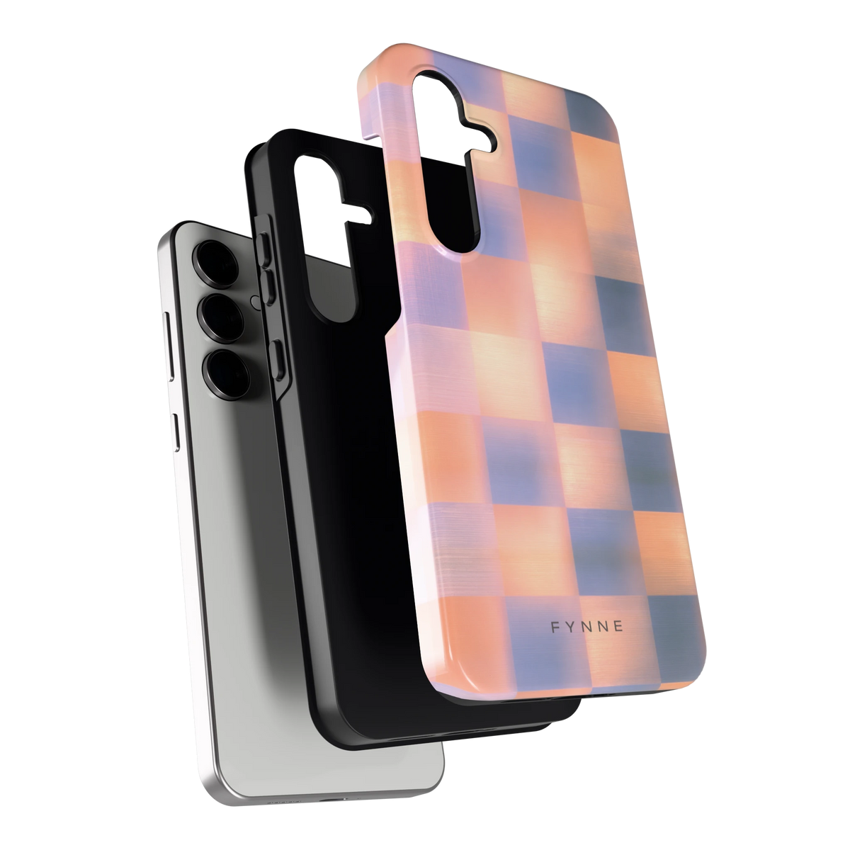 Zachte Gloed Blokken hoesje voor Galaxy S24 FE, los van de telefoon
