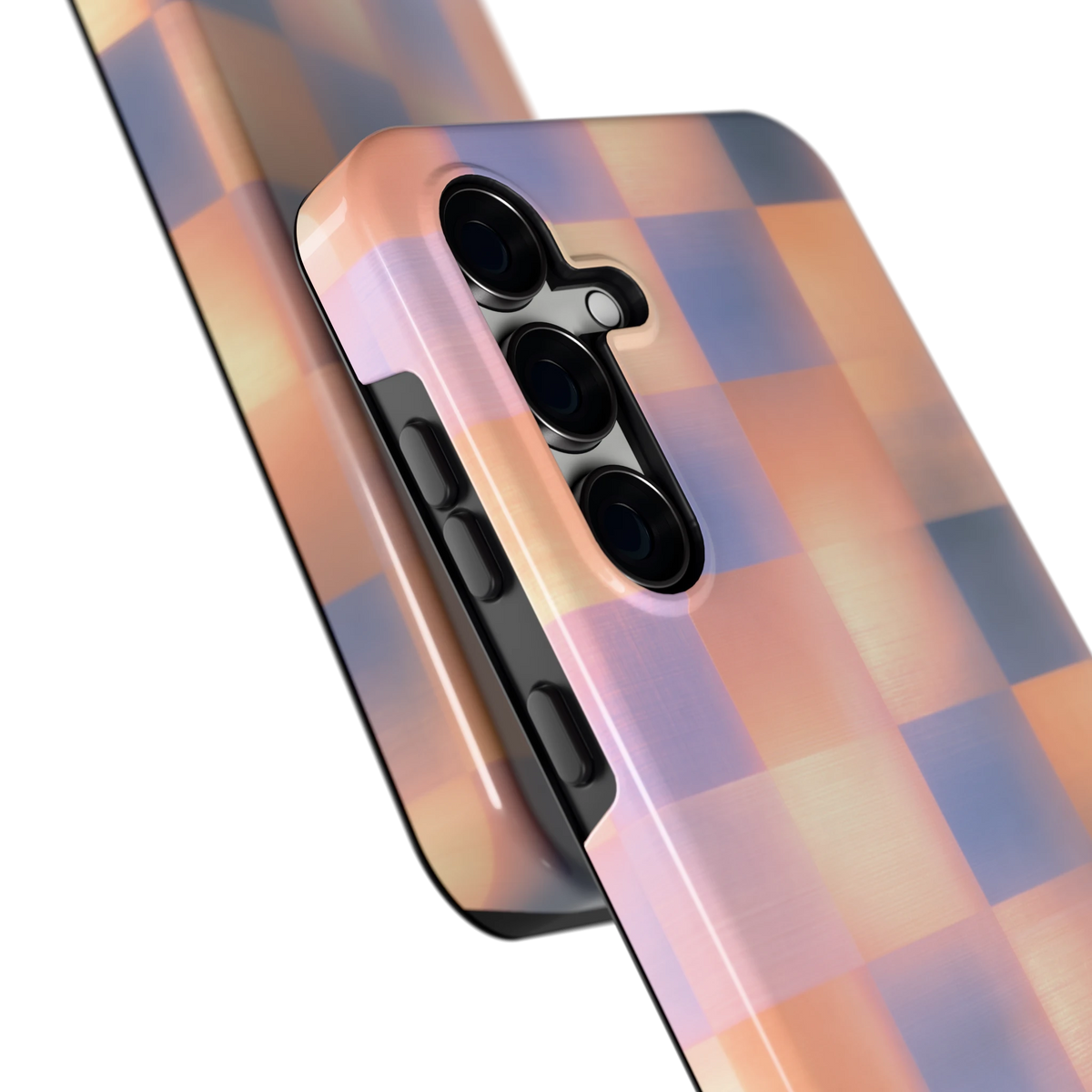 Zachte Gloed Blokken hoesje voor Galaxy S24 FE, close-up