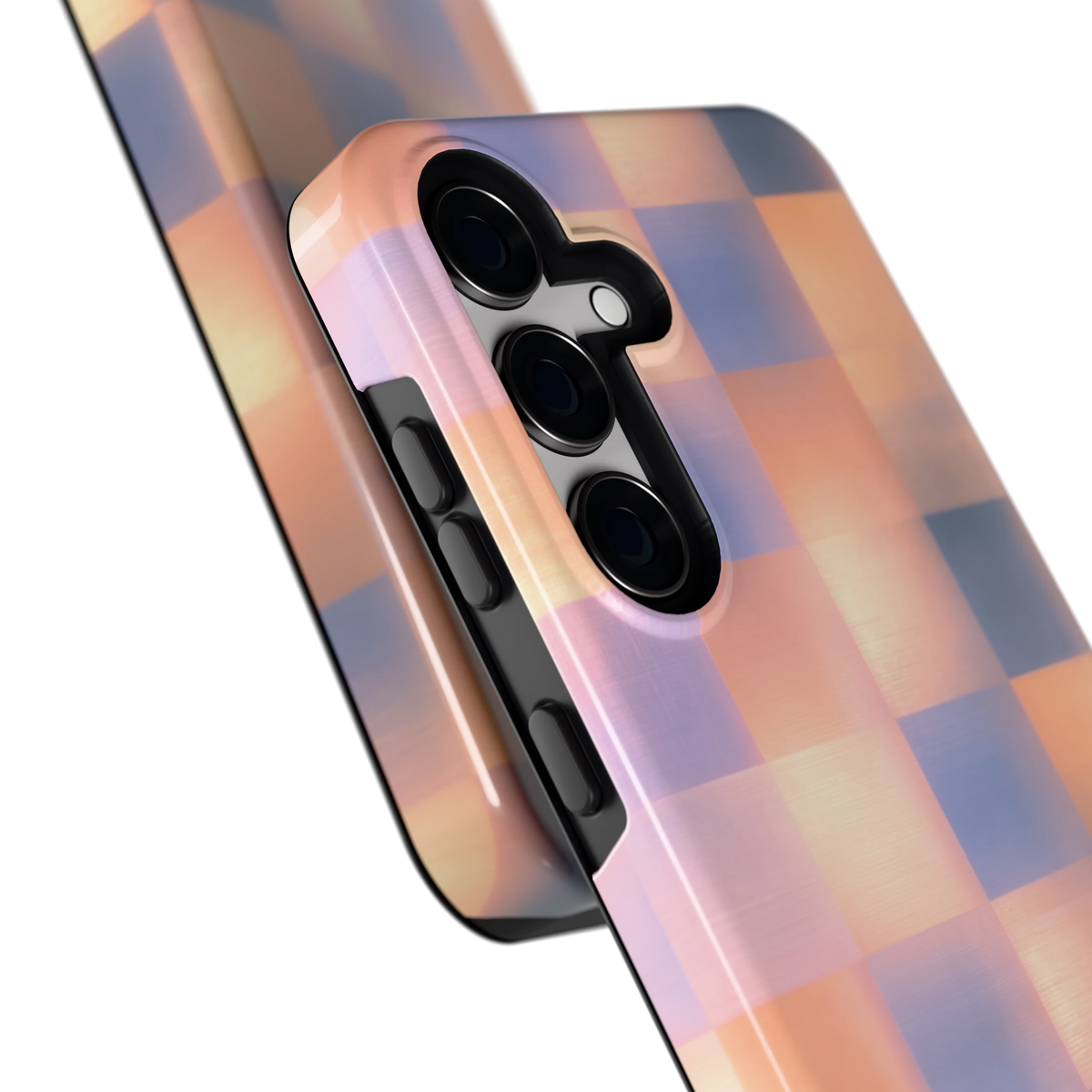 Zachte Gloed Blokken hoesje voor Galaxy S24, close-up