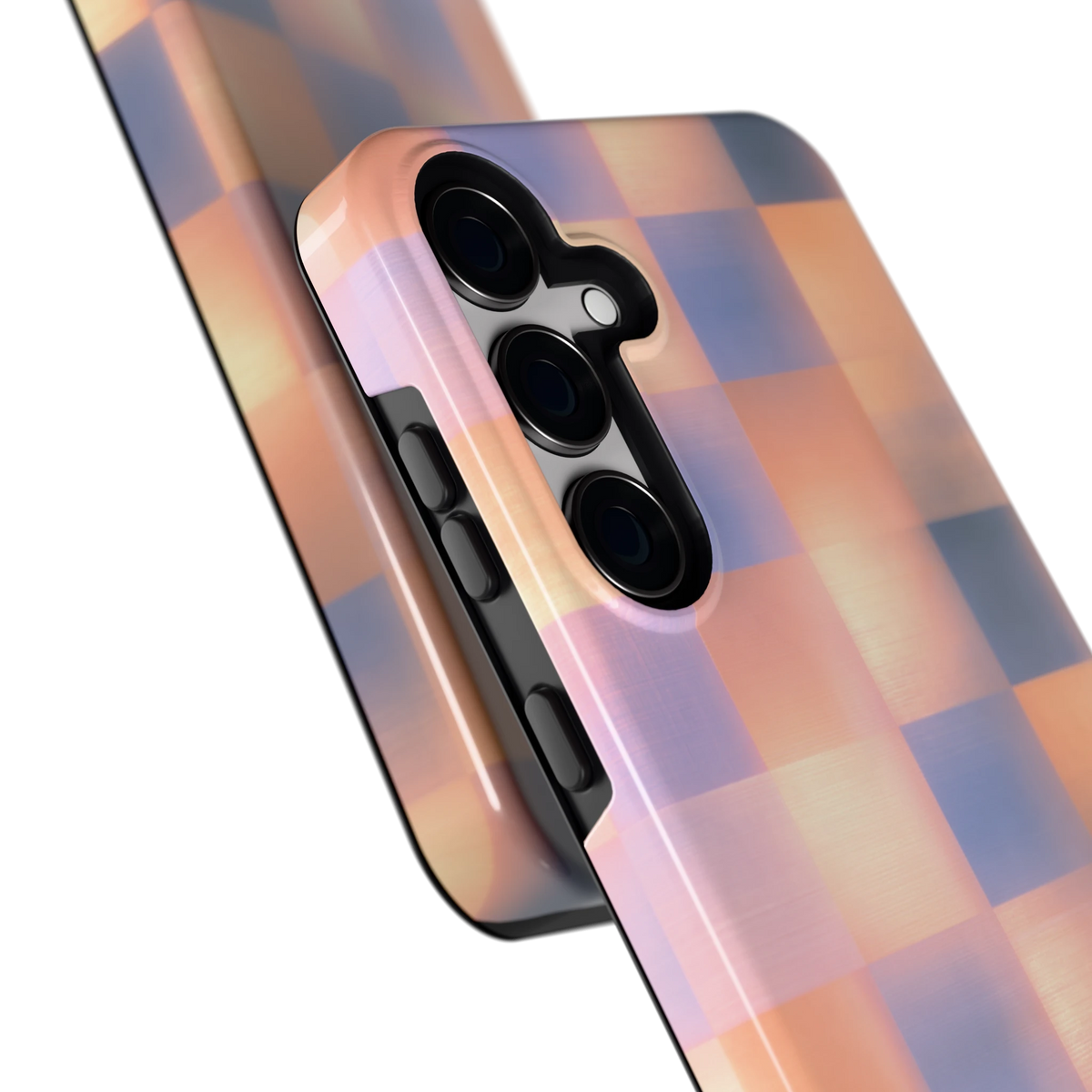 Zachte Gloed Blokken hoesje voor Galaxy S24+, close-up