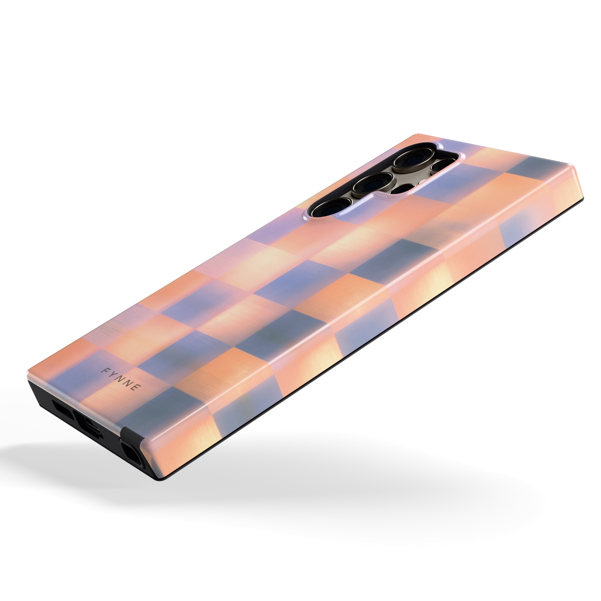 Zachte Gloed Blokken hoesje voor Galaxy S24 Ultra, schuin