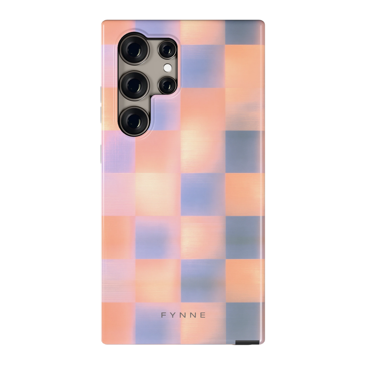 Zachte Gloed Blokken hoesje voor Galaxy S24 Ultra, achterkant