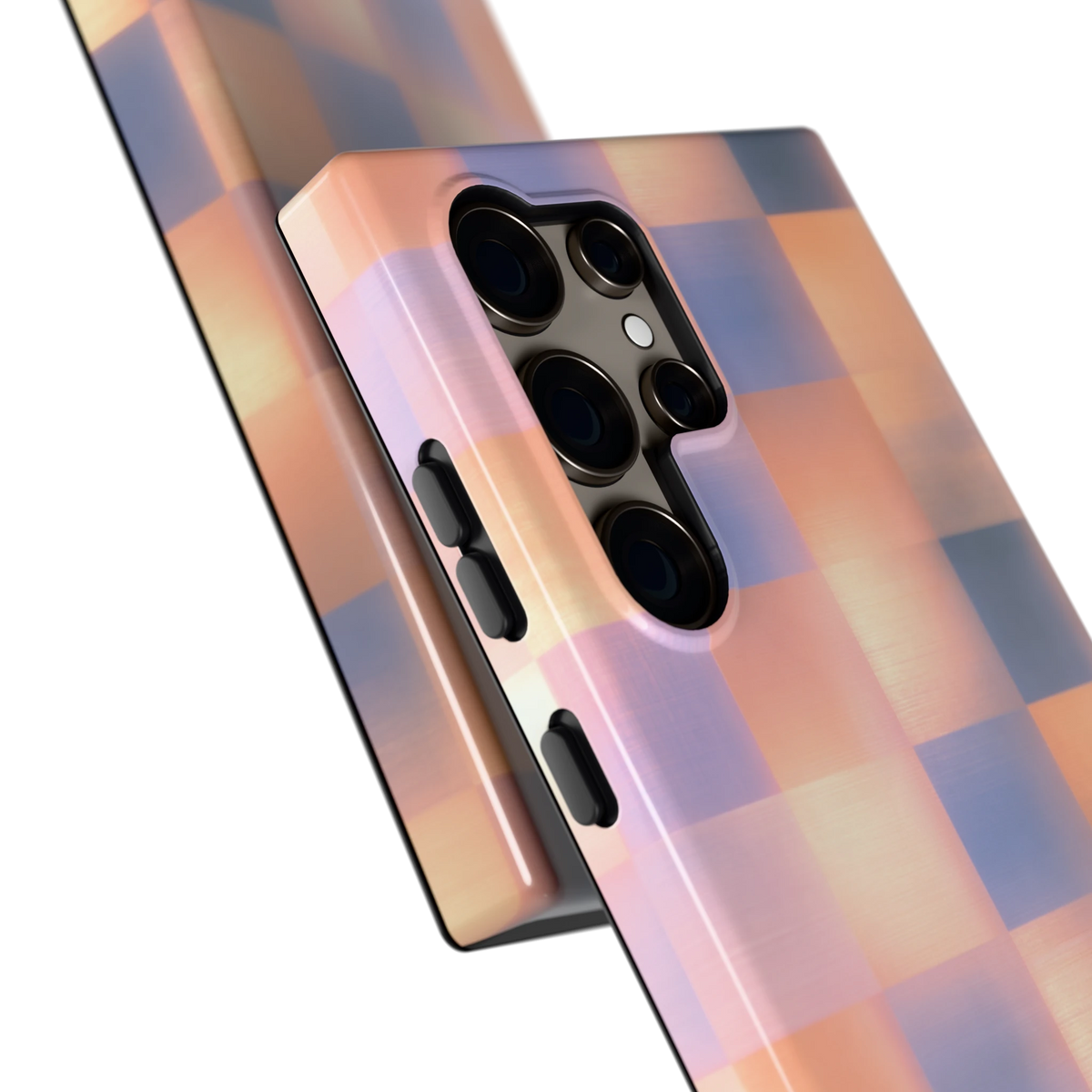 Zachte Gloed Blokken hoesje voor Galaxy S24 Ultra, close-up