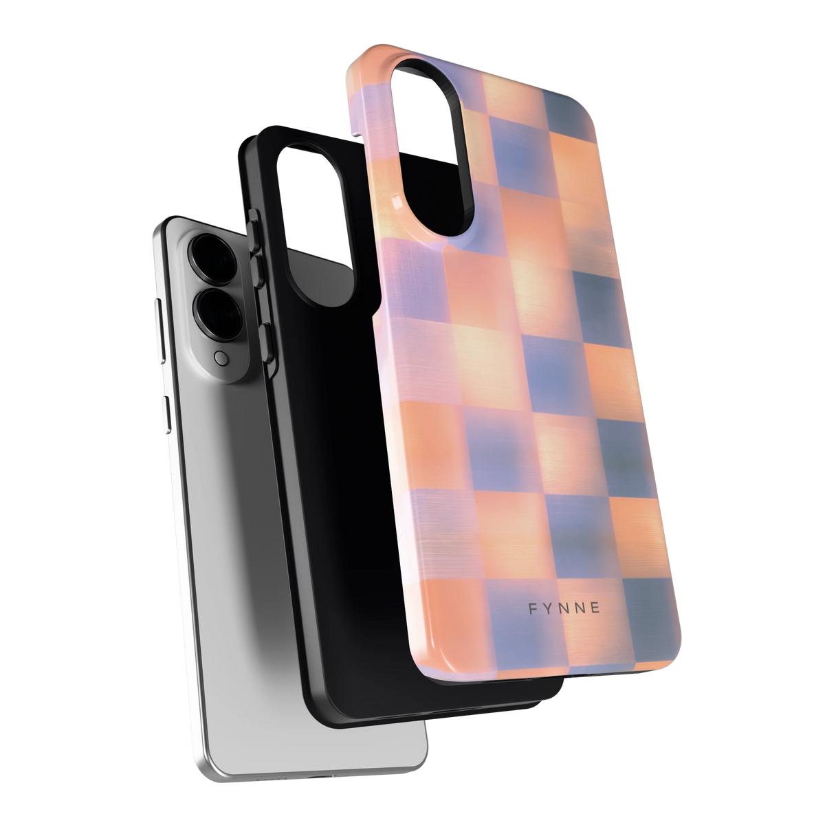 Zachte Gloed Blokken hoesje voor Galaxy S25 Edge, los van de telefoon
