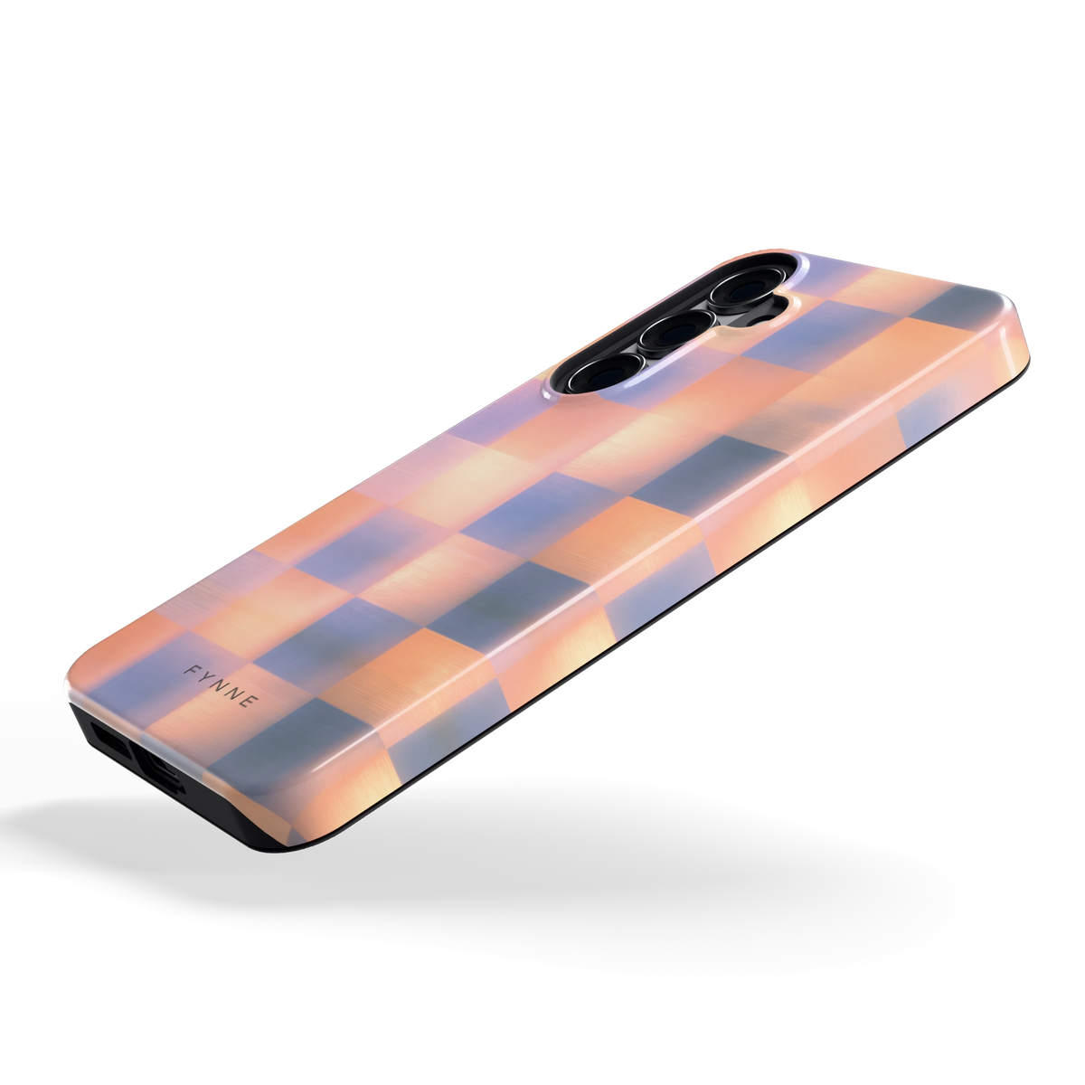 Zachte Gloed Blokken hoesje voor Galaxy S25+, schuin