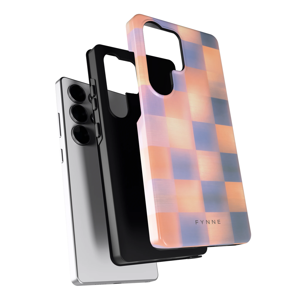 Zachte Gloed Blokken hoesje voor Galaxy S25 Ultra, los van de telefoon