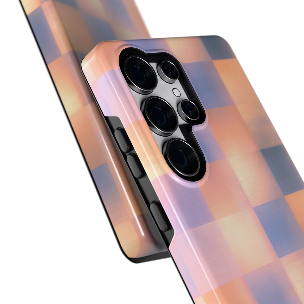 Zachte Gloed Blokken hoesje voor Galaxy S25 Ultra, close-up