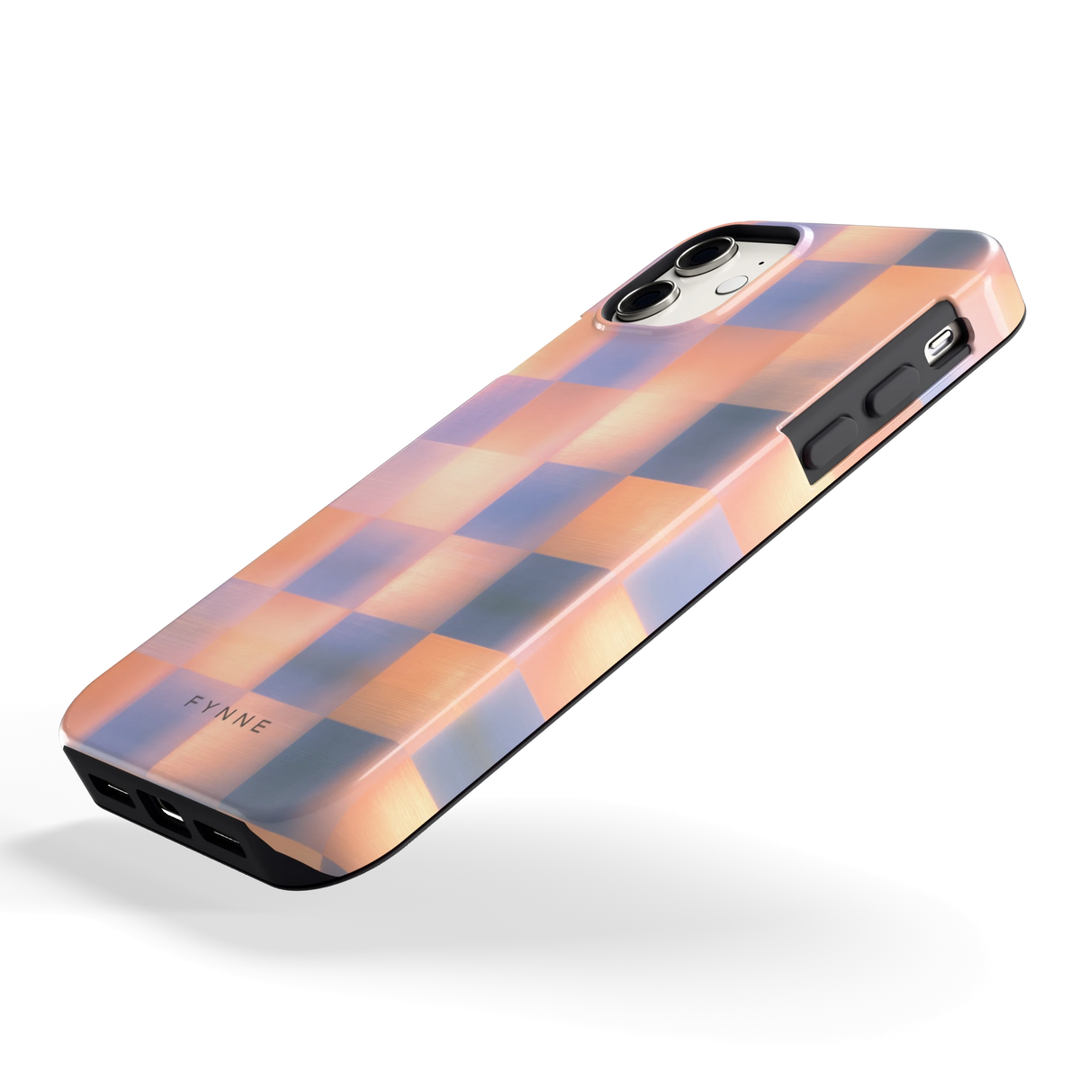 Zachte Gloed Blokken hoesje voor iPhone 11, schuin