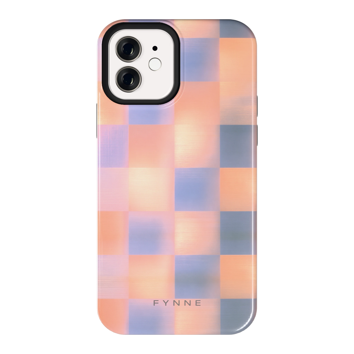 Zachte Gloed Blokken hoesje voor iPhone 12, achterkant