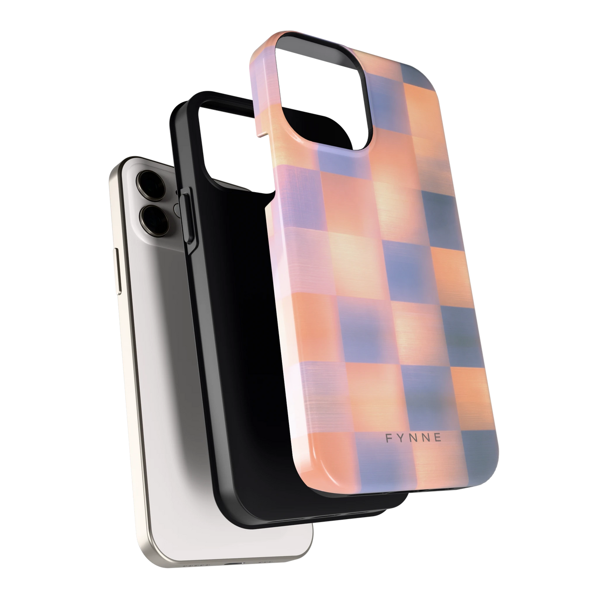 Zachte Gloed Blokken hoesje voor iPhone 12, los van de telefoon