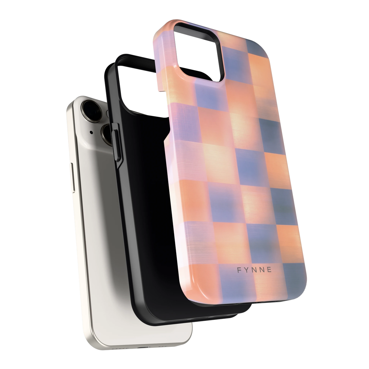 Zachte Gloed Blokken hoesje voor iPhone 14, los van de telefoon