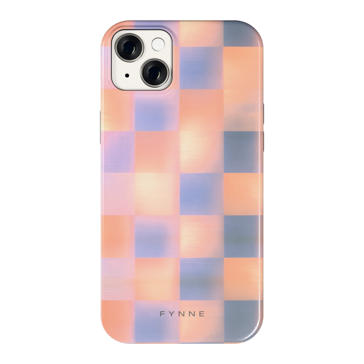 Zachte Gloed Blokken hoesje voor iPhone 14 Plus, achterkant