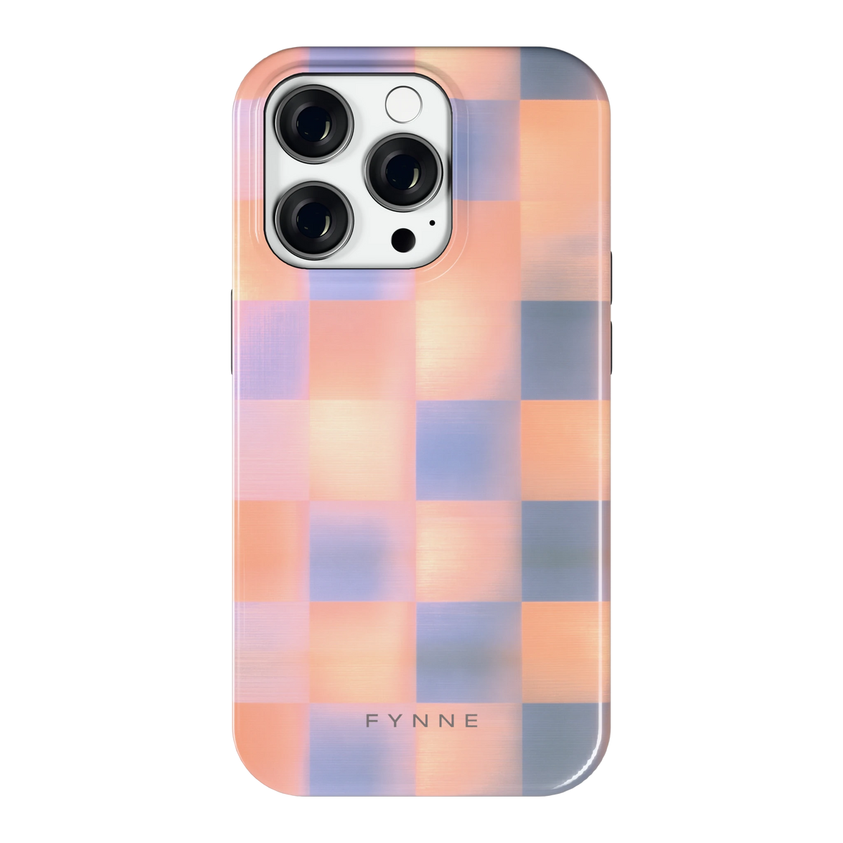 Zachte Gloed Blokken hoesje voor iPhone 14 Pro, achterkant