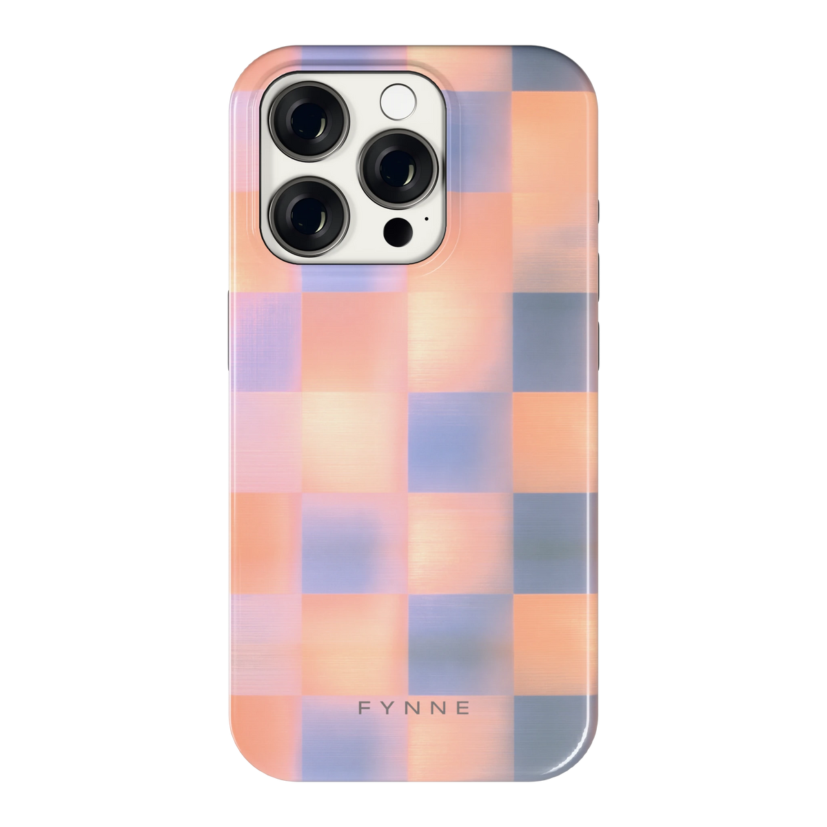 Zachte Gloed Blokken hoesje voor iPhone 15 Pro, achterkant
