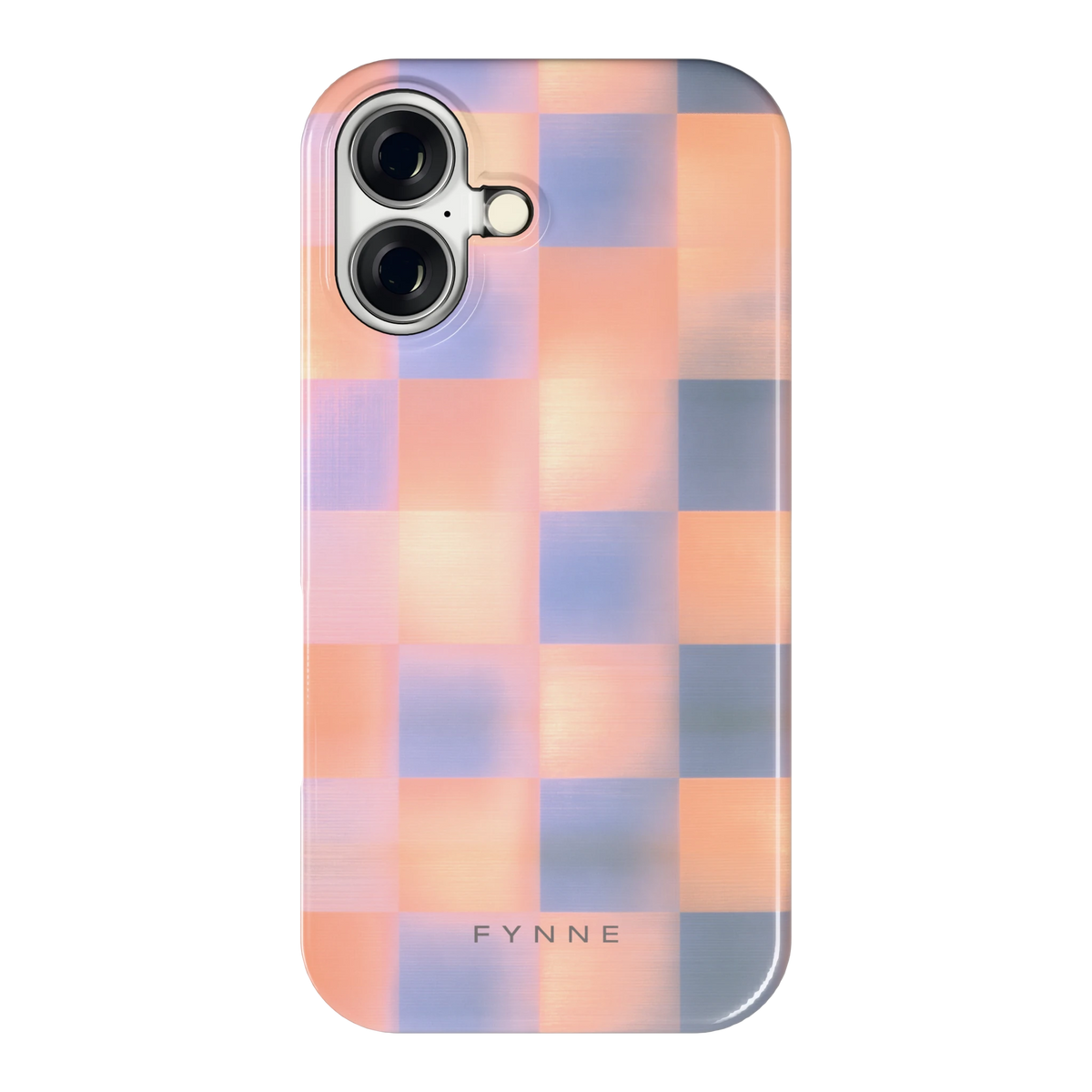 Zachte Gloed Blokken hoesje voor iPhone 16, achterkant