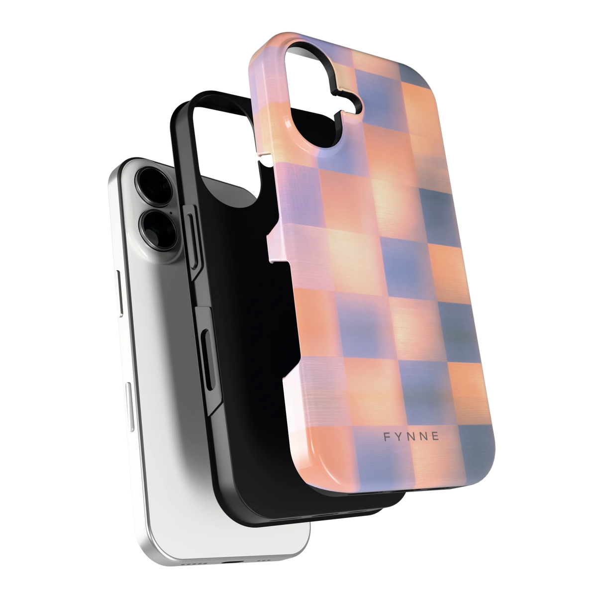 Zachte Gloed Blokken hoesje voor iPhone 16, los van de telefoon