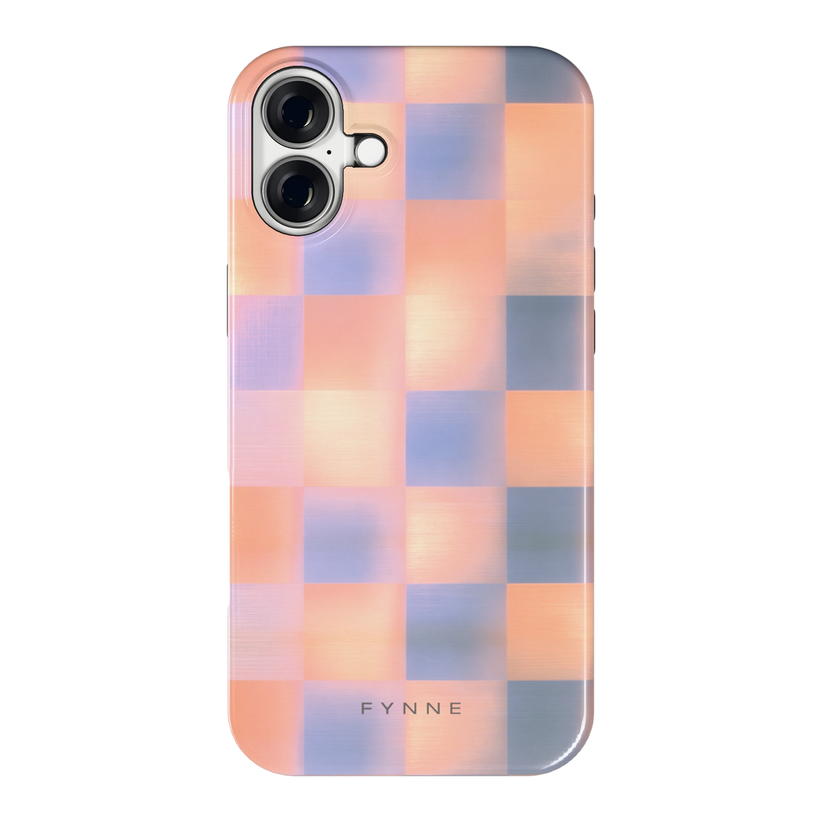 Zachte Gloed Blokken hoesje voor iPhone 16 Plus, achterkant