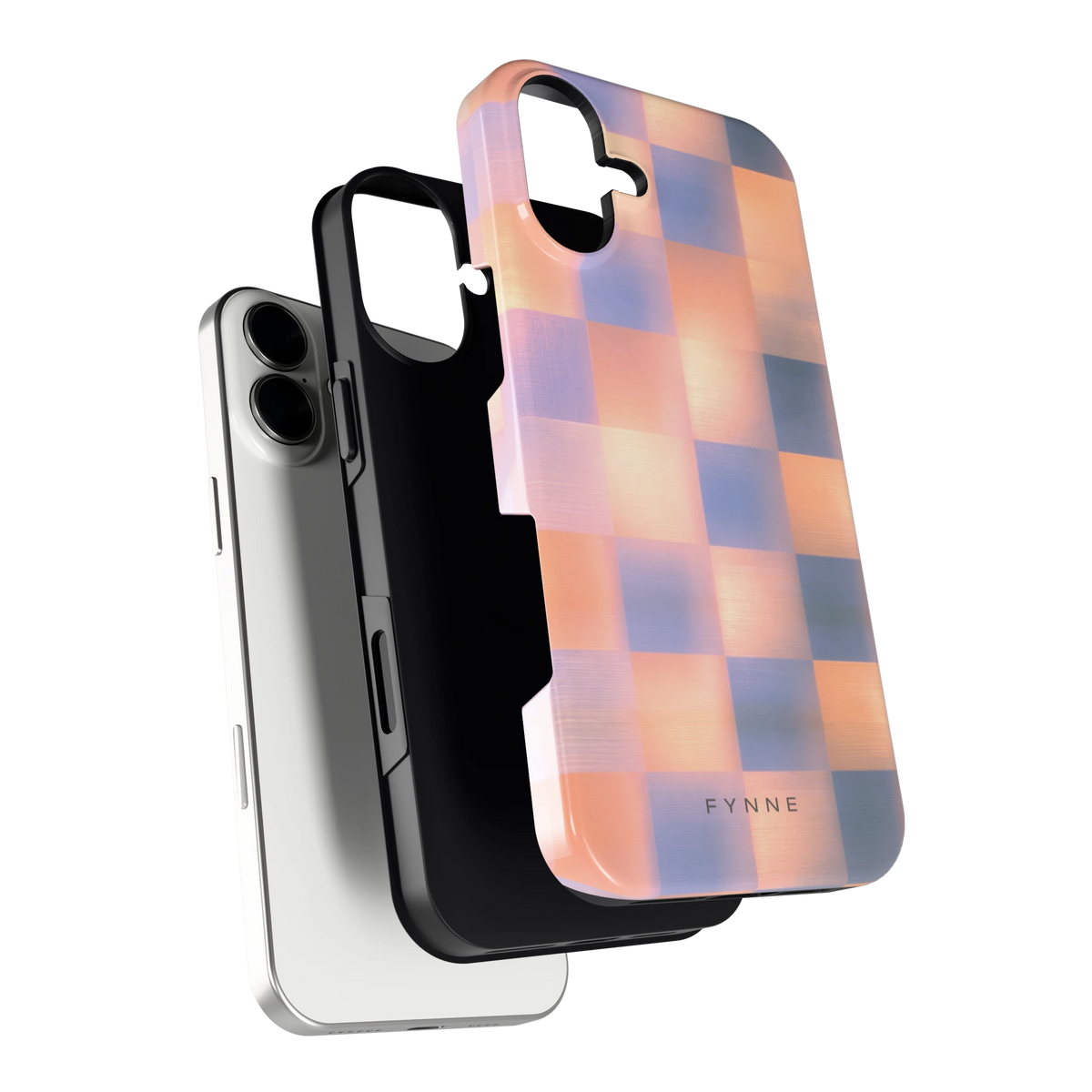 Zachte Gloed Blokken hoesje voor iPhone 16 Plus, los van de telefoon