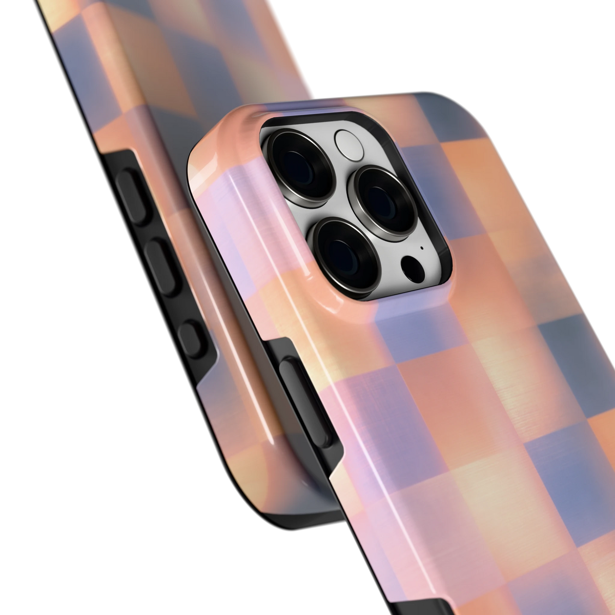Zachte Gloed Blokken hoesje voor iPhone 16 Pro Max, close-up