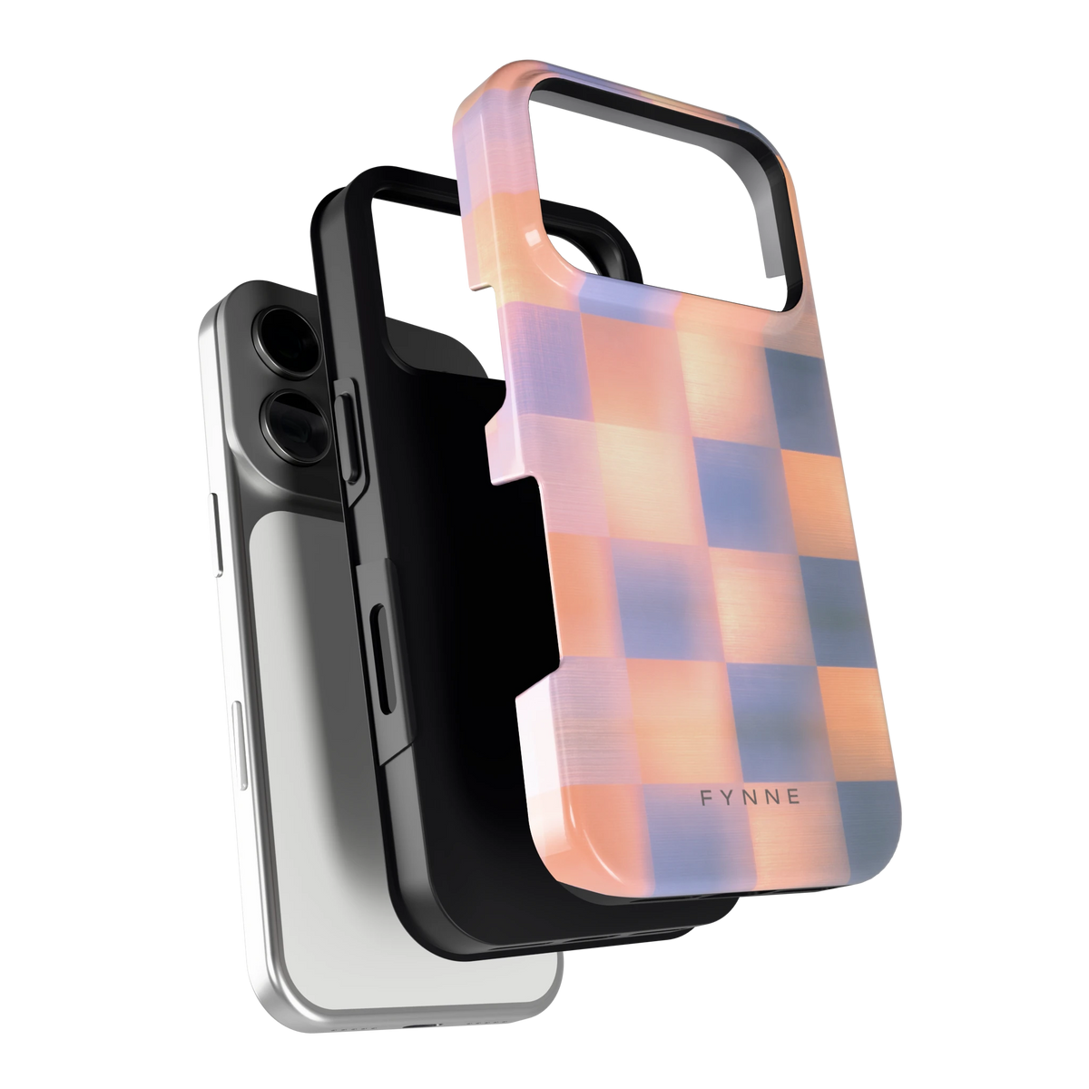 Zachte Gloed Blokken hoesje voor iPhone 17 Pro, los van de telefoon