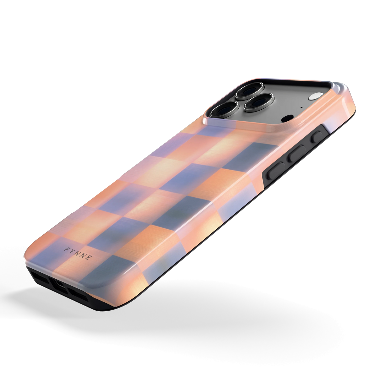 Zachte Gloed Blokken hoesje voor iPhone 17 Pro Max, schuin