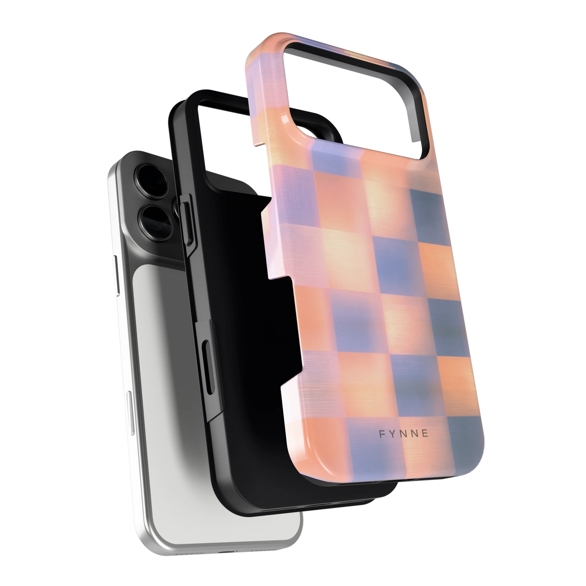 Zachte Gloed Blokken hoesje voor iPhone 17 Pro Max, los van de telefoon