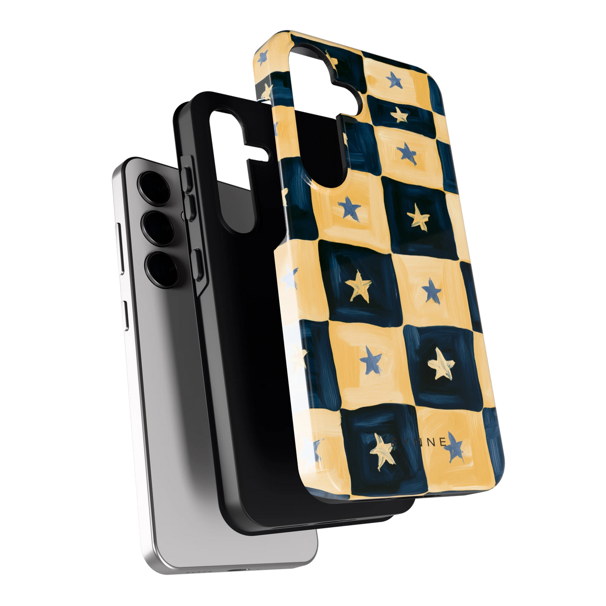 Sterrendambord hoesje voor Galaxy S24, los van de telefoon