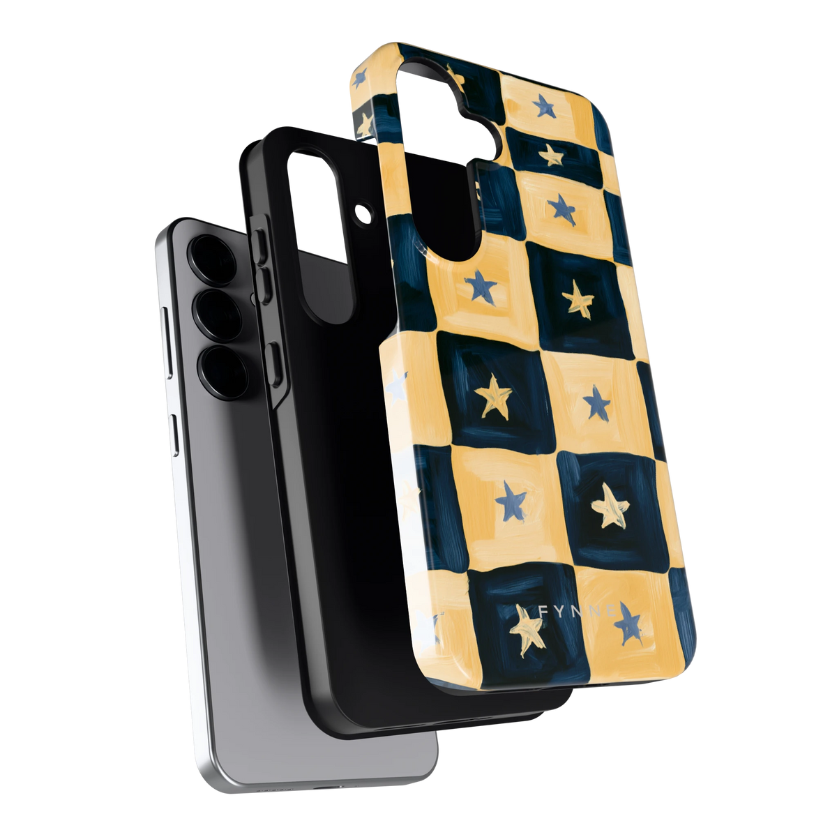 Sterrendambord hoesje voor Galaxy S25, los van de telefoon