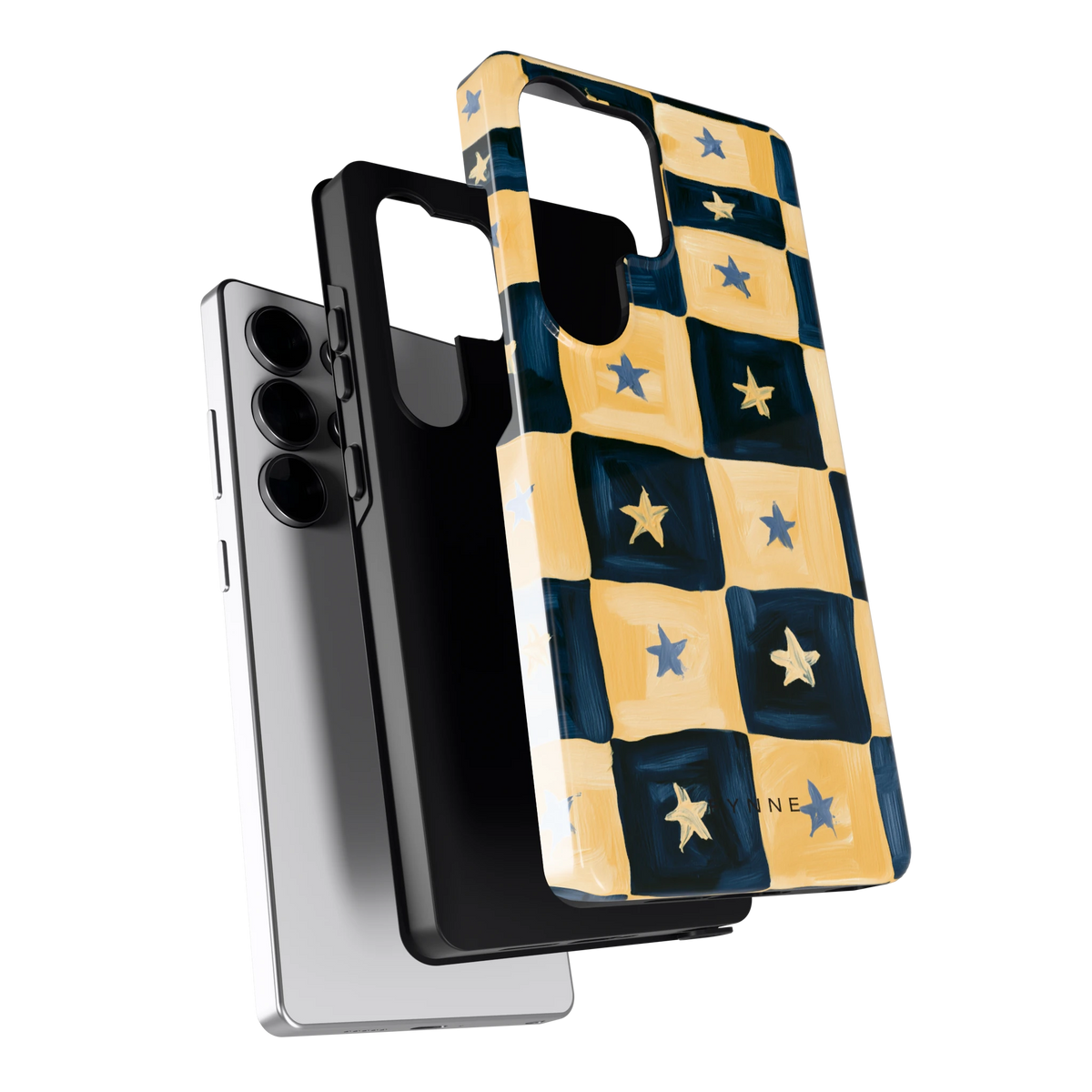 Sterrendambord hoesje voor Galaxy S25 Ultra, los van de telefoon